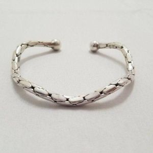 Solid 999 SILVER Snake Bangle Adjustable 25.5g